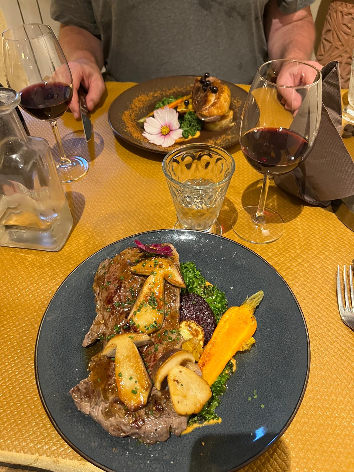 Table de restaurant en Bourgogne